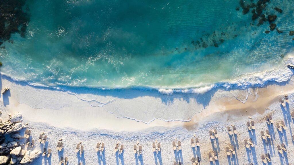 marble beach, saliara plajı, thassos, yunanistan
